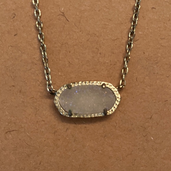Kendra Scott Gold Necklace with Silver Pendant - Picture 2 of 5